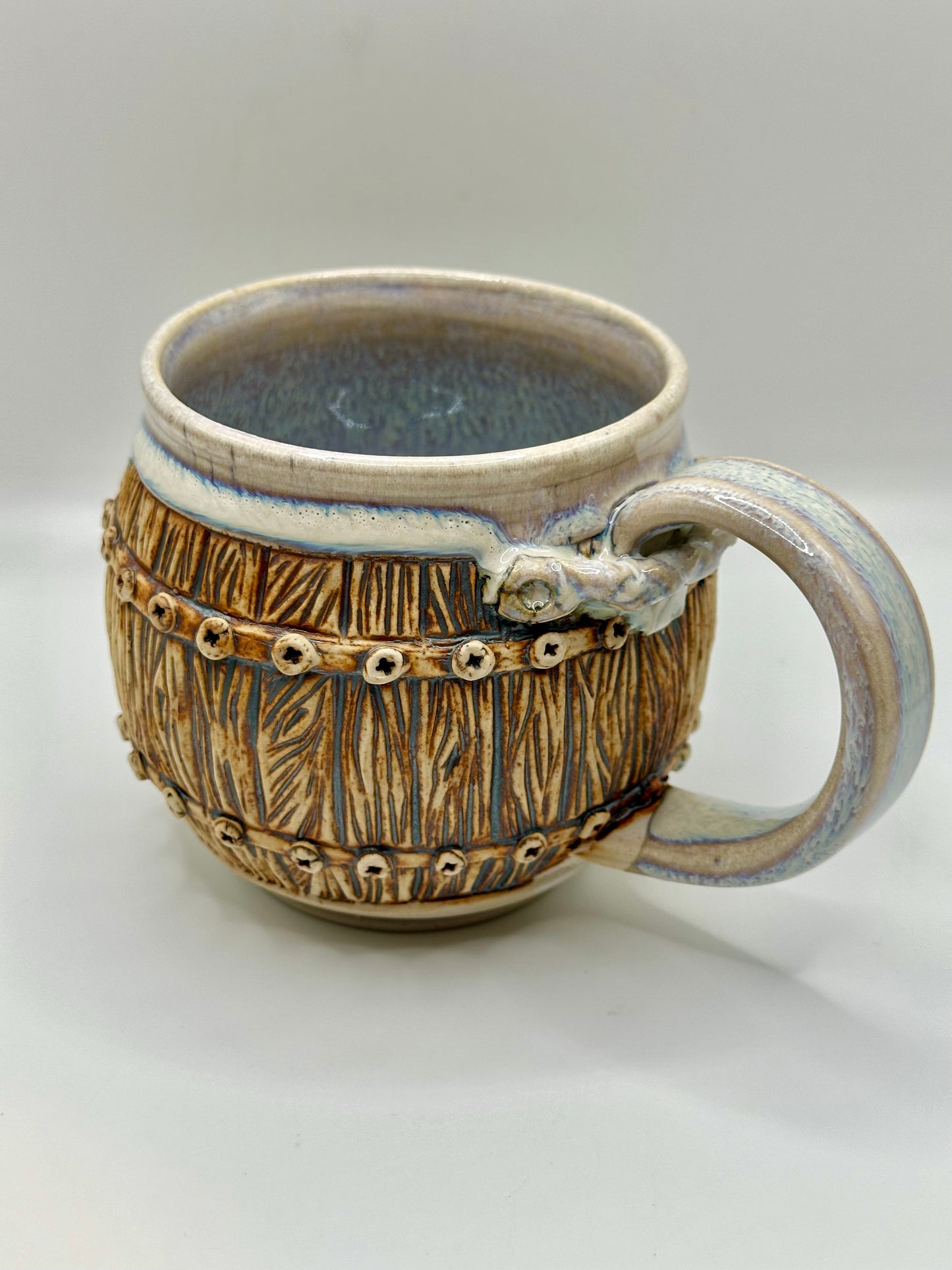 Handcarved Barrel Mug